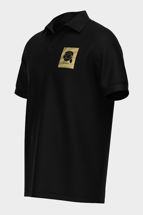 ΜΠΛΟΥΖΑ POLO KARL LAGERFELD - 990 ΜΑΥΡΟ